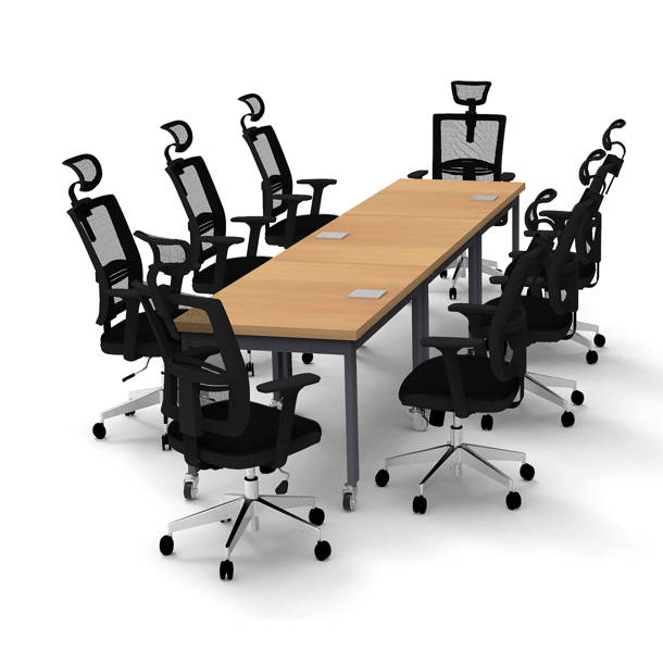 Inbox Zero Conference Meeting Tables with Chairs Complete Set Wayfair